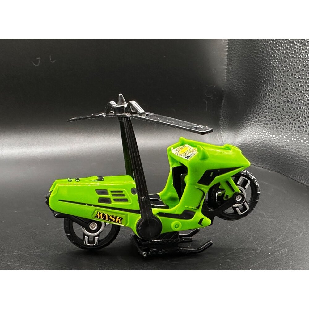 Vtg Kenner 1980s M.A.S.K. Condor green helicopter‎ motorcycle.  No figure READ